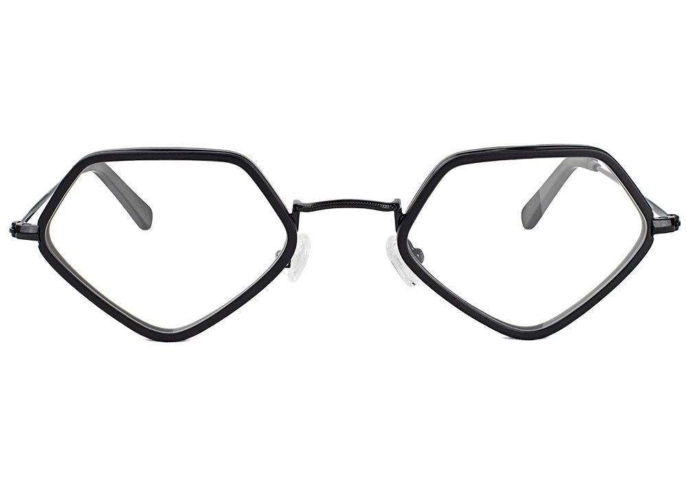 Loy Matte Black Prescription Glasses Front