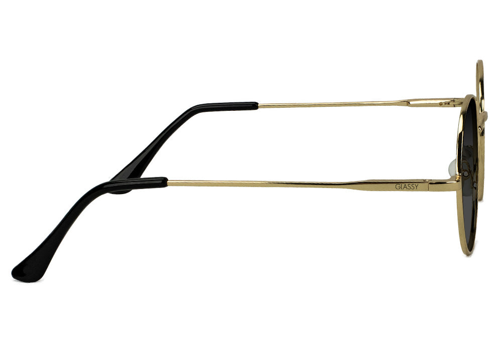 Mayfair Gold Polarized Sunglasses Side