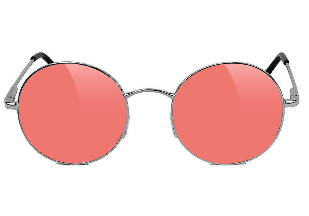 Mayfair Silver Red Polarized Sunglasses Side