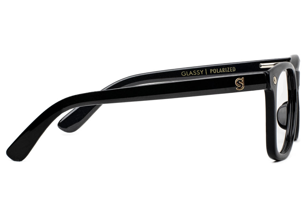 Mikemo Black Wayfarer Prescription Glasses Side