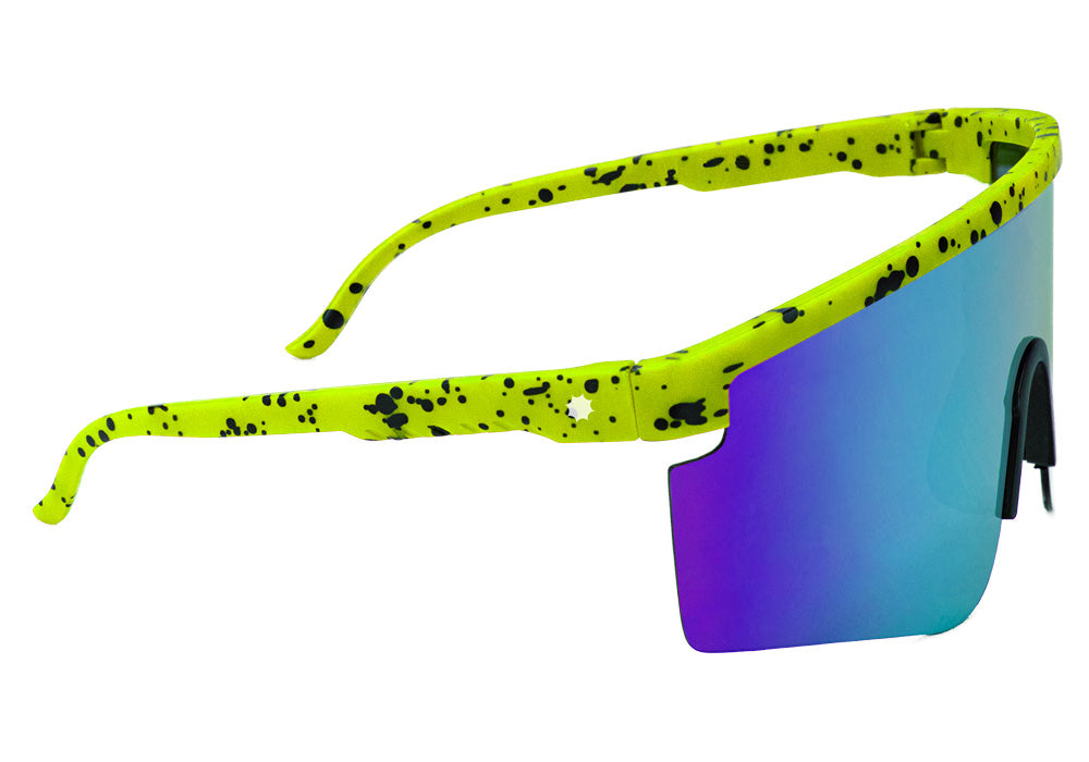 Mojave Yellow Blue Mirror Polarized Sunglasses Side