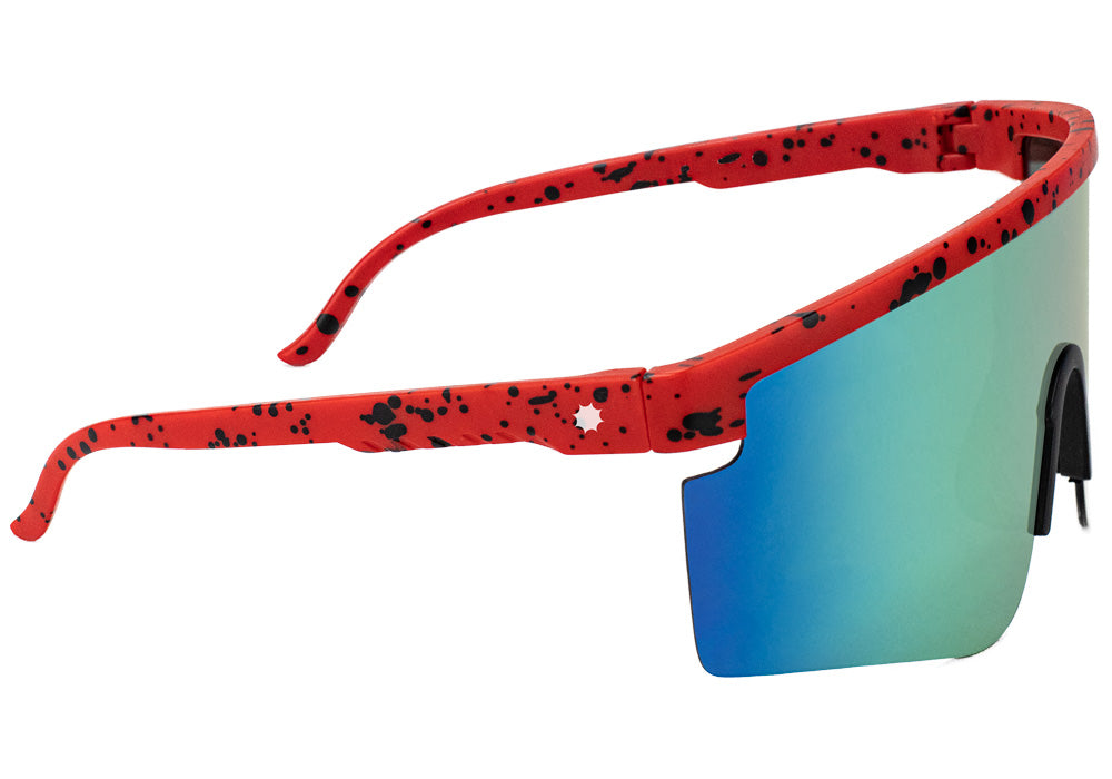 Mojave Red Yellow Mirror Polarized Sunglasses Side