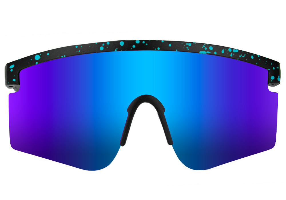 Mojave Black Blue Mirror Polarized Sunglasses Front