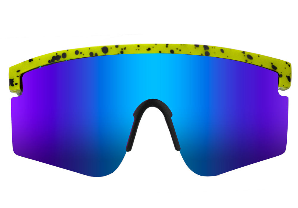 Mojave Yellow Blue Mirror Polarized Sunglasses Front