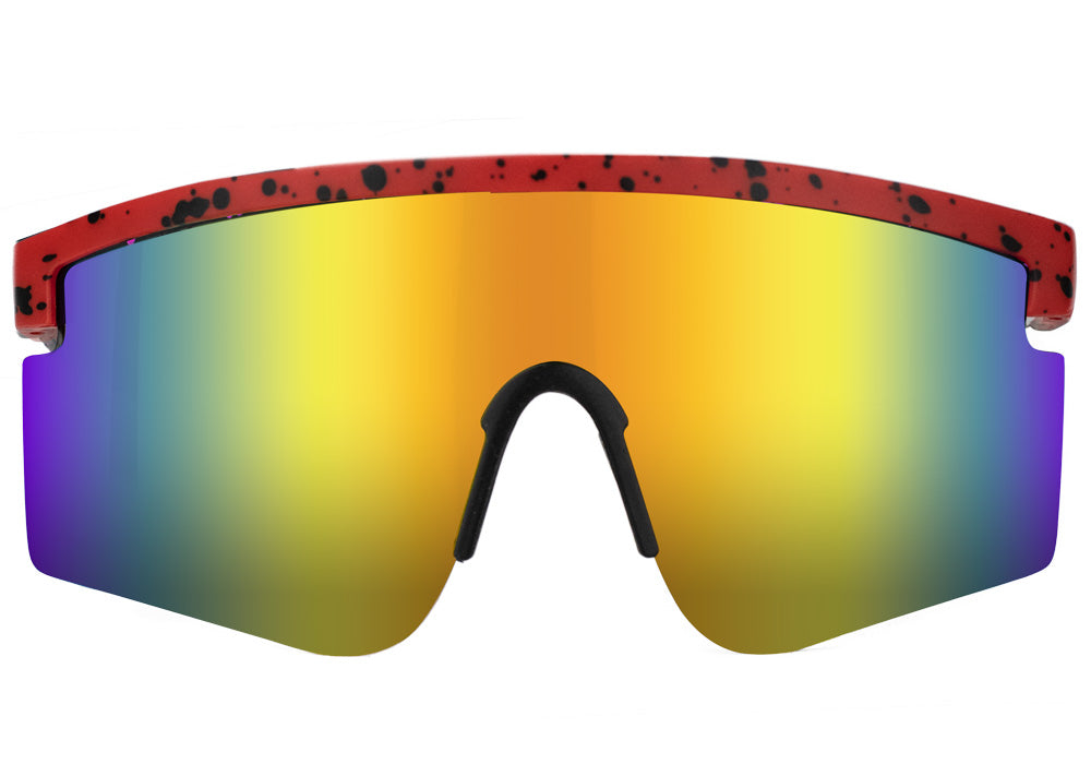 Mojave Red Yellow Mirror Polarized Sunglasses Front