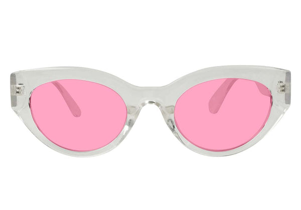 Moore Clear Pink Polarized Sunglasses Front