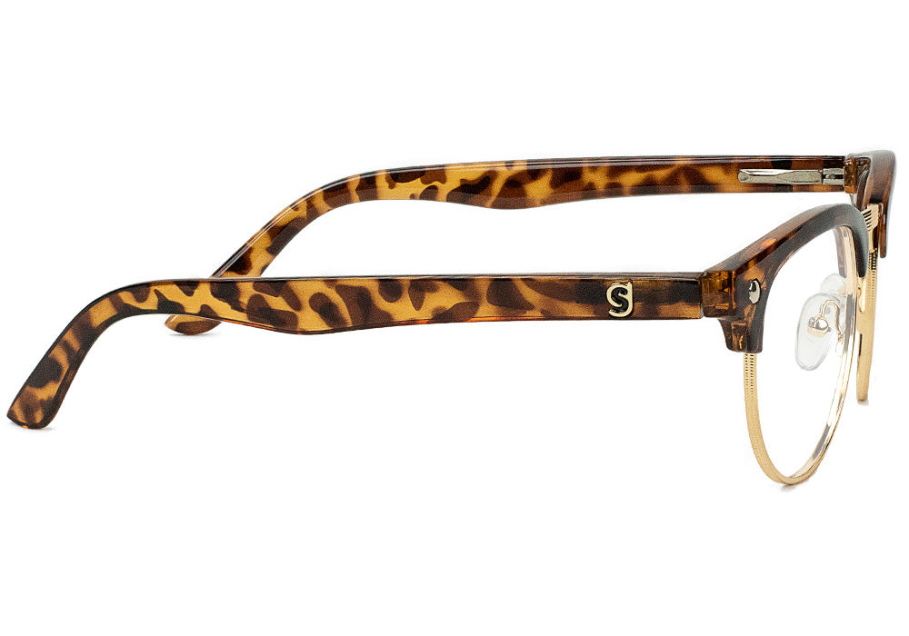 Morrison Tortoise Clubmaster Prescription Glasses Side