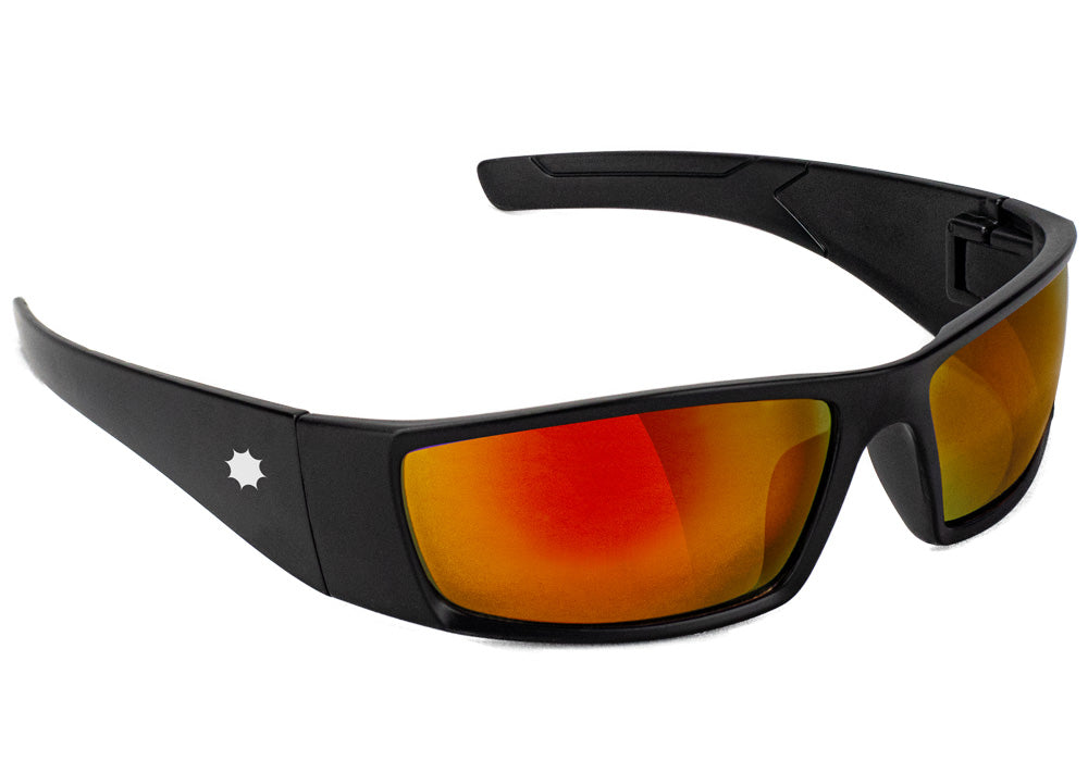 Peet Black Red Mirror Polarized Sunglasses