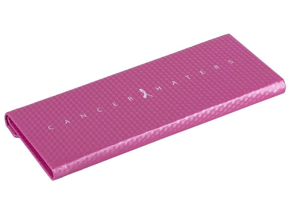 Lincoln Pink Prescription Glasses Case Close #Color_Pink / Cancer Hater