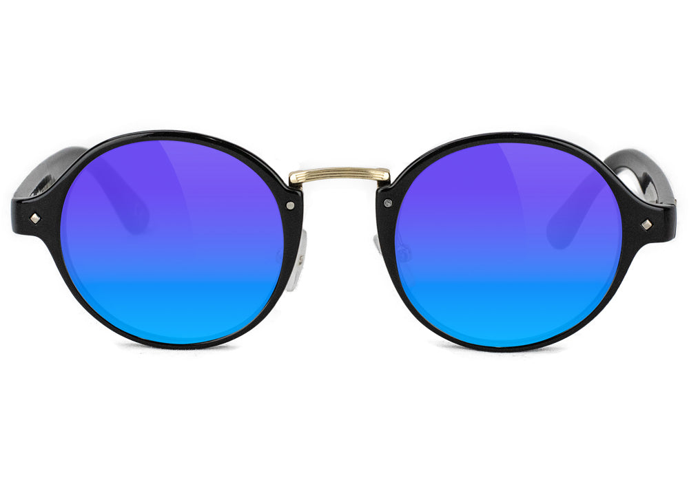 Prod Black Blue Mirror Polarized Sunglasses Front