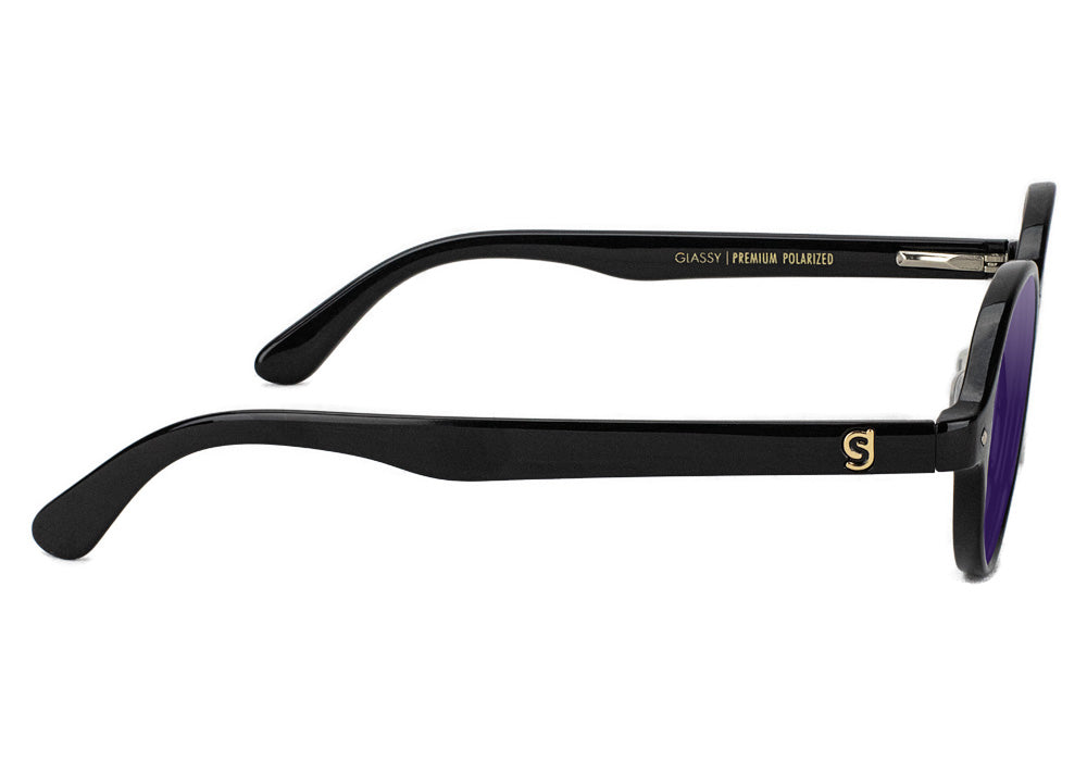 Prod Black Blue Mirror Polarized Sunglasses Side