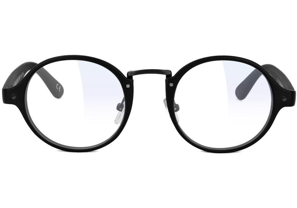Prod Matte Blackout Blue Light Blocking Gaming Glasses Front