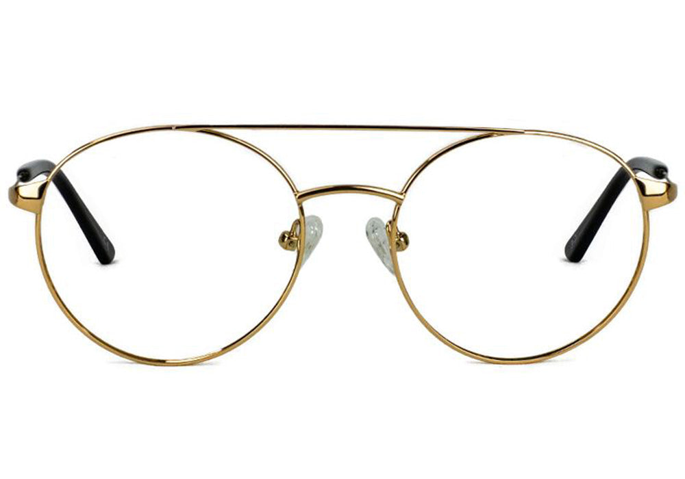 Crowder Gold Prescription Glasses Front #Color_Gold (Crowder Signature)