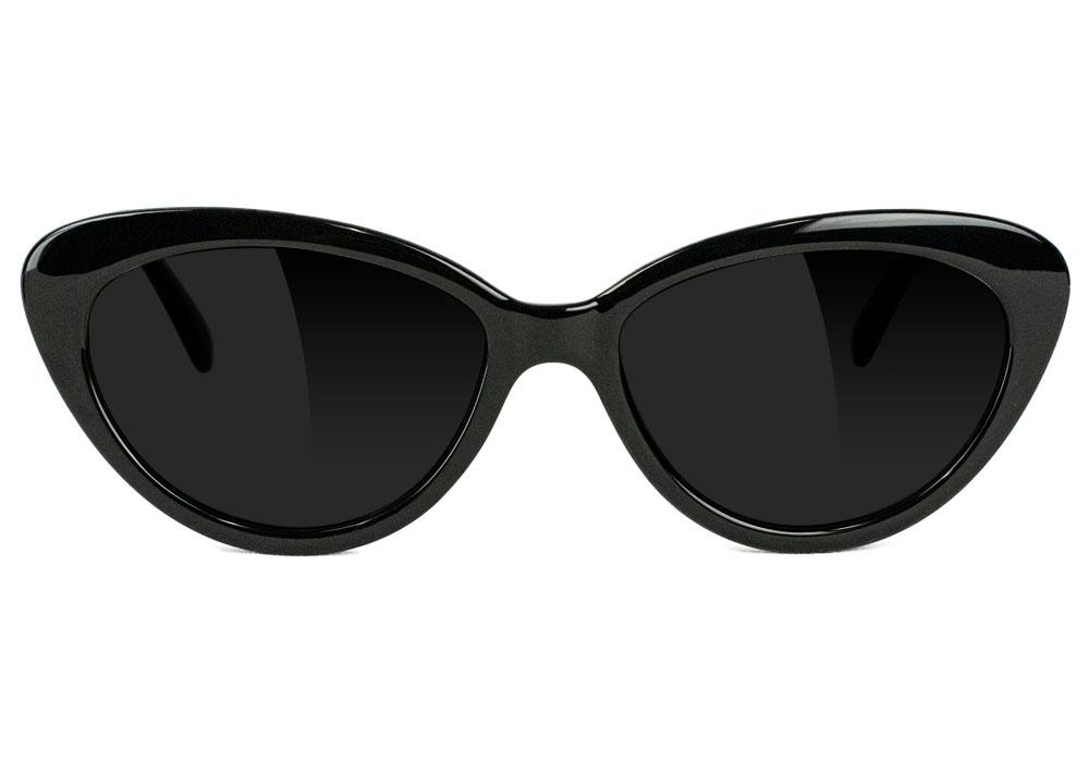 Selina Black Polarized Sunglasses Front