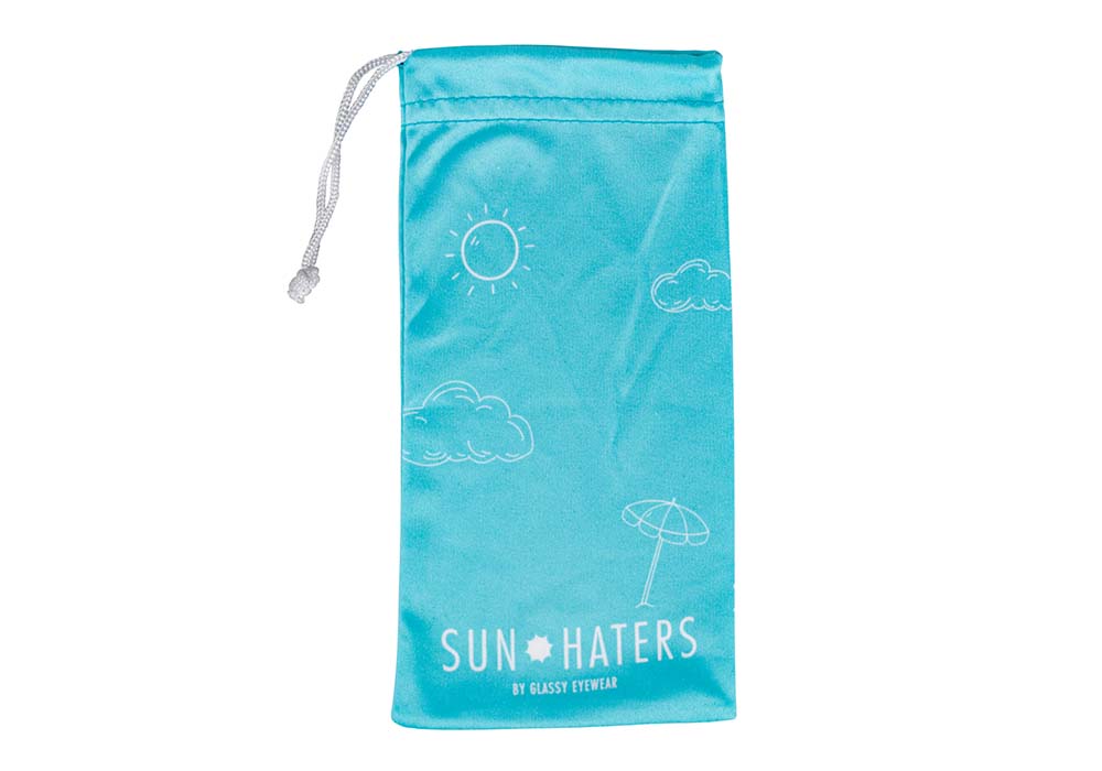 Stanton Black Blue Lens Polarized Sunglasses Cloth Bag