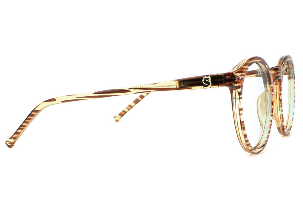 Apollo Honey Blue Light Blocking Gaming Glasses Side