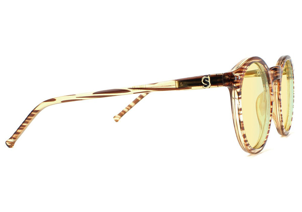 Apollo Honey Blue Light Blocking Gaming Glasses Yellow Lens Side