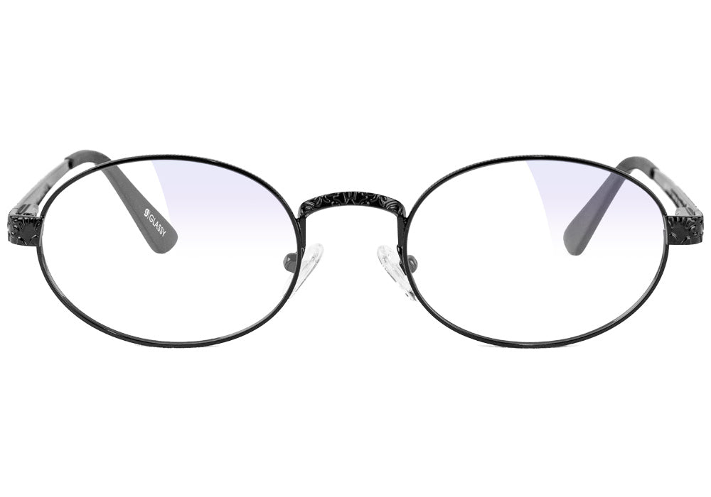 Zion Black Blue Light Blocking Gaming Glasses Front