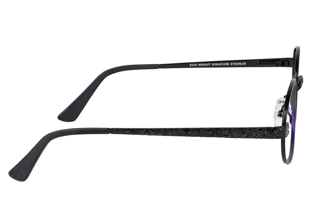 Zion Black Blue Light Blocking Gaming Glasses Side