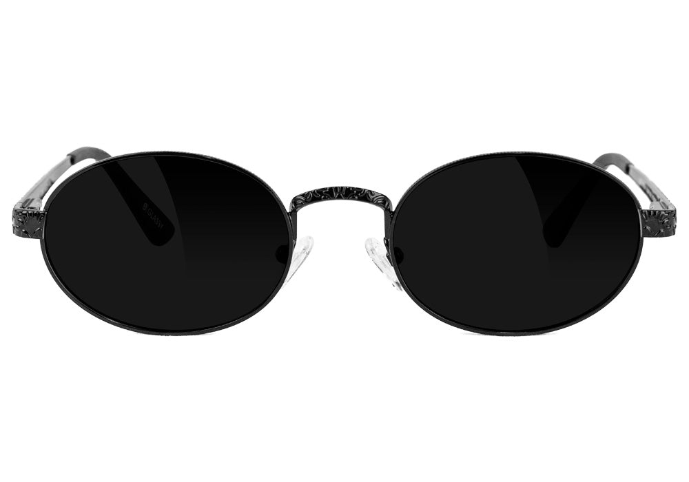 Zion Black Polarized Sunglasses Front #Color_Black