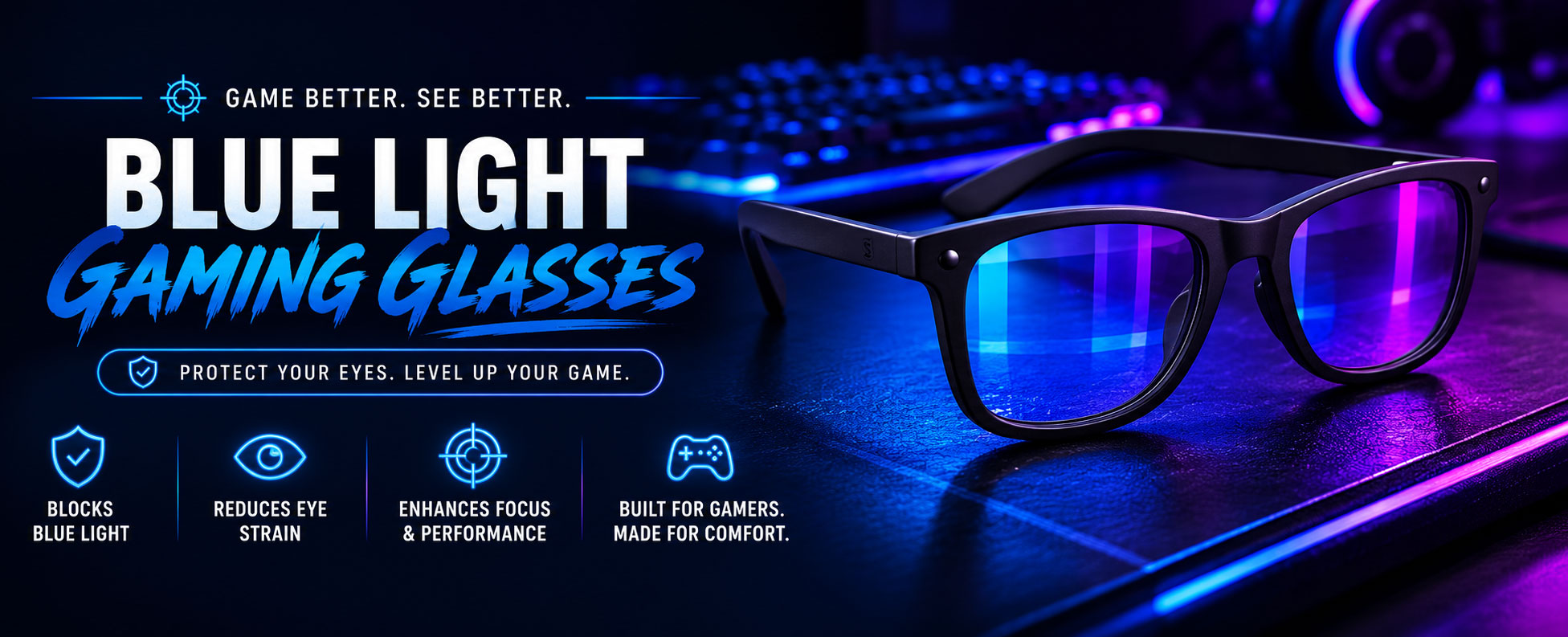 Gaming Blue Light Glasses collection by Glassy Eyewear