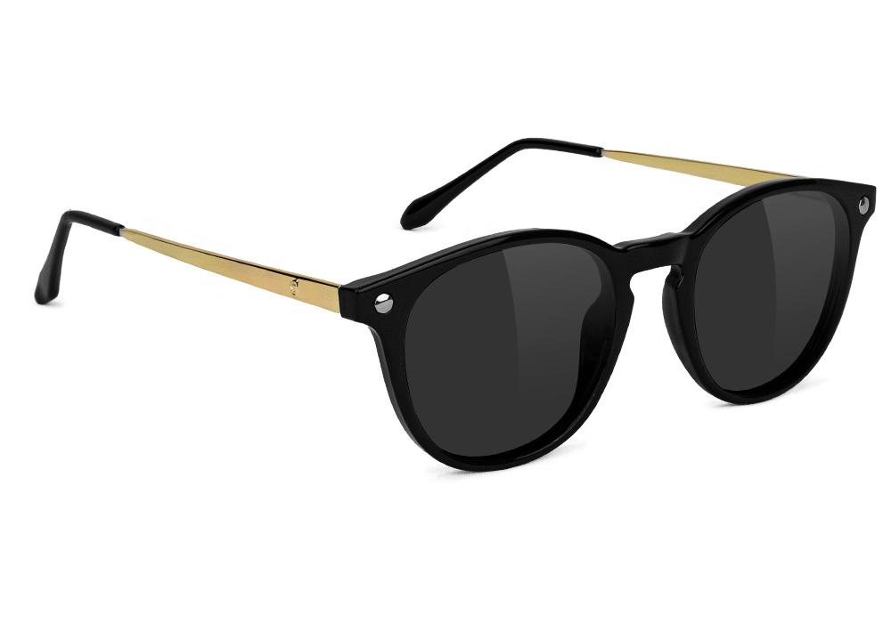 Aria Premium polarized sunglasses by Glassy Eyewear #color_black/gold