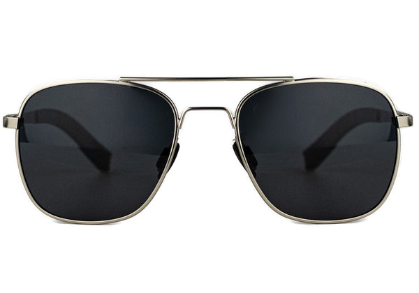 Brea Silver Polarized Sunglasses Front