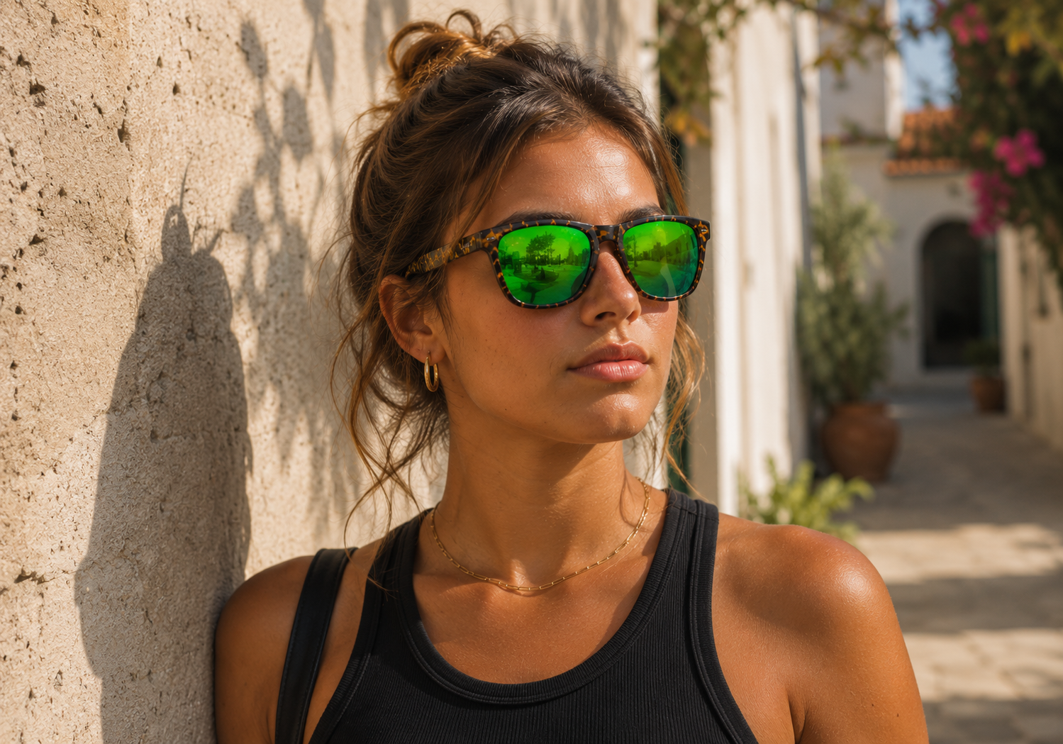 #Color_matte tortoise/green mirror