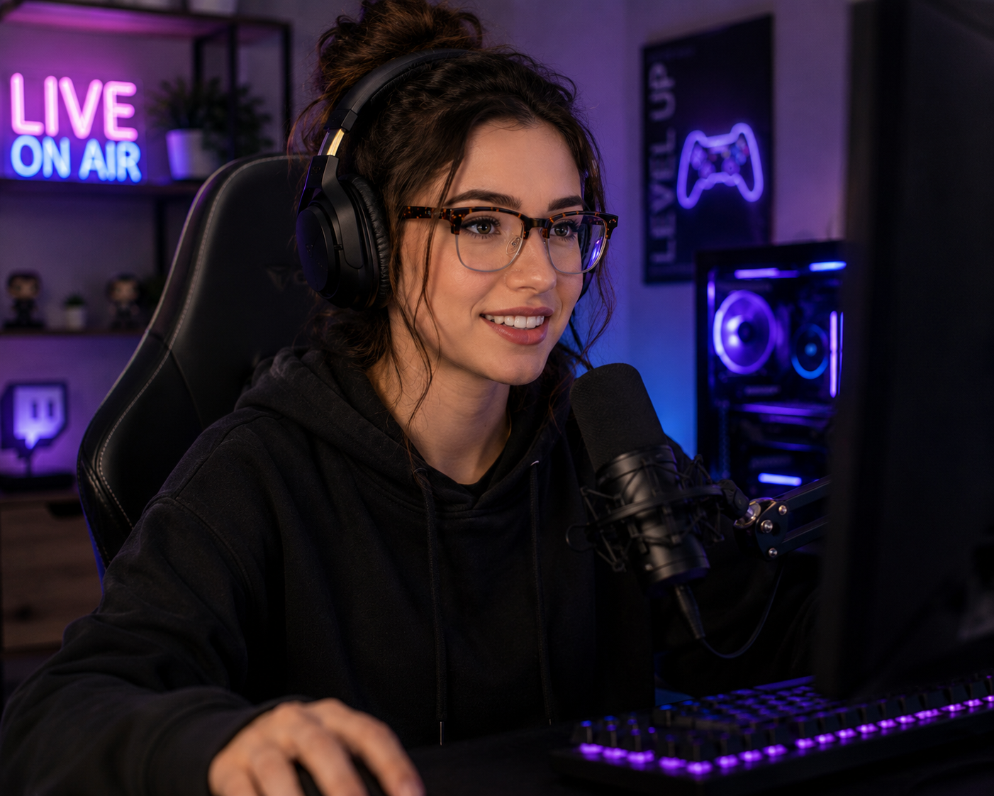 Fremont Plus blue light gaming glasses by Glassy Eyewear