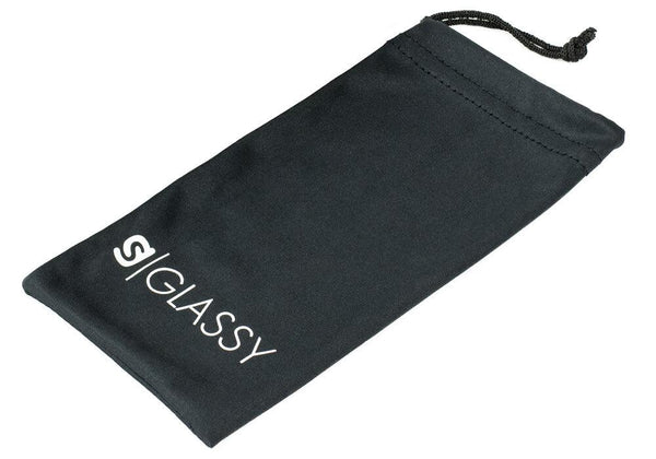 Galena Black Prescription Glasses Cloth Bag