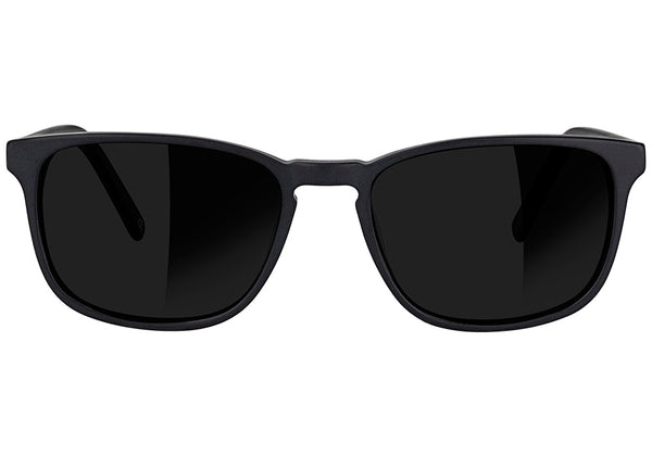 Galena Matte Black Polarized Sunglasses Front