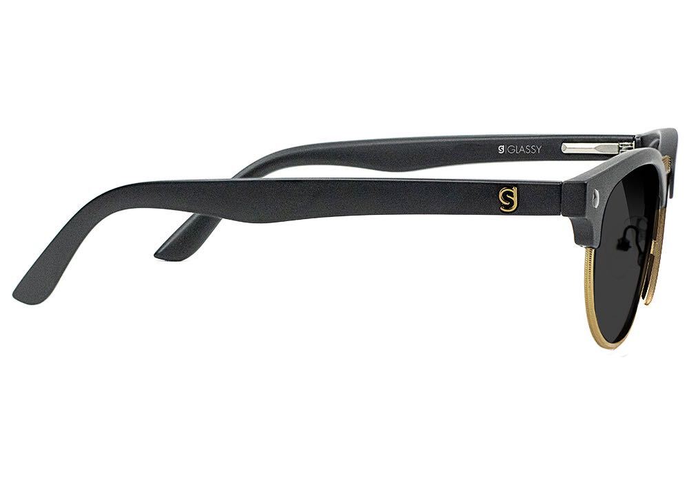 Morrison Black Gold Polarized Sunglasses Side