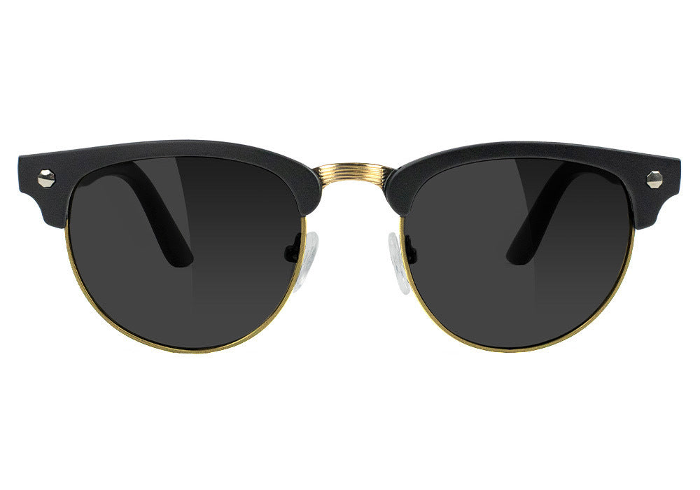 Morrison Black Gold Polarized Sunglasses Front