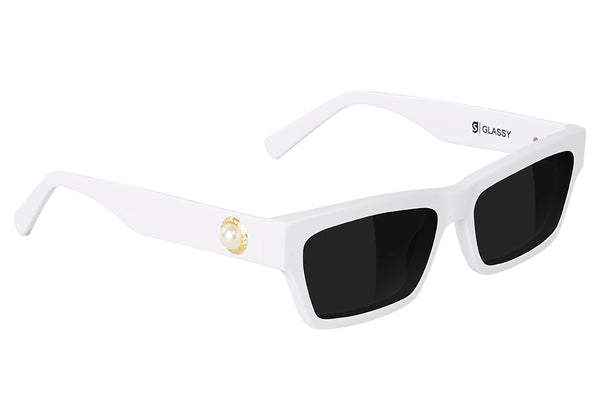 P-Loc White Polarized Sunglasses