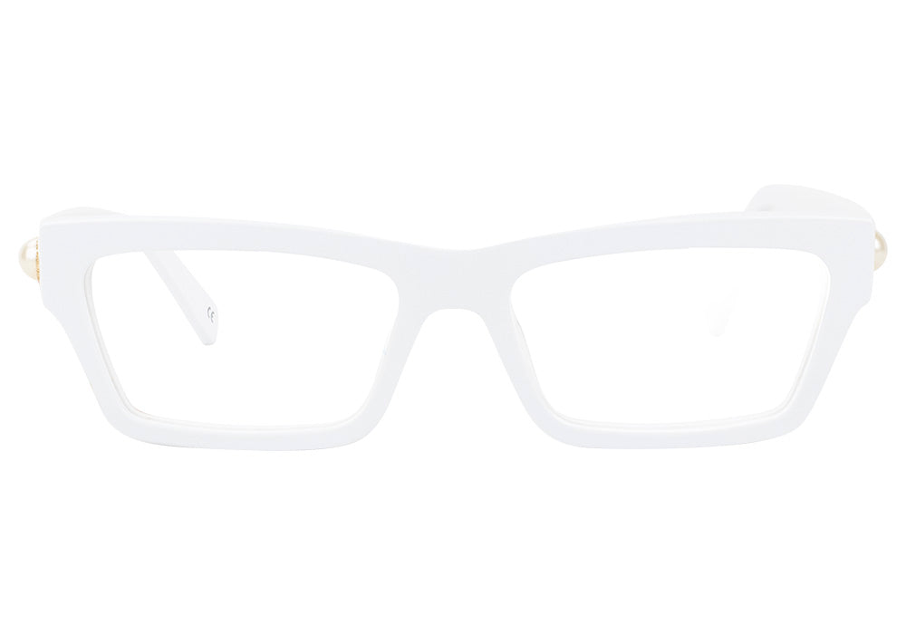 P-Loc White Prescription Glasses Front