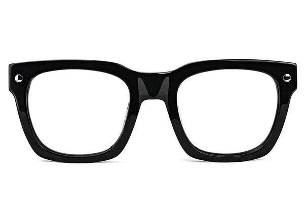 Walker Black Oversized Prescription Glasses Front