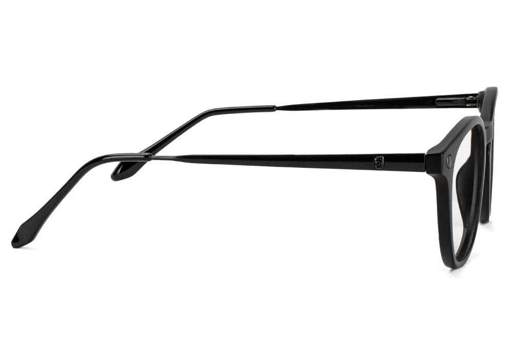Aria Matte Black Prescription Glasses Side