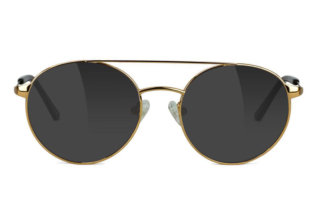 James Crowder Gold Polarized Sunglasses Front