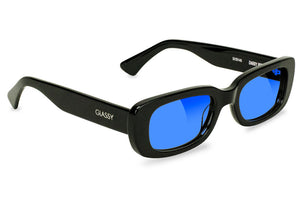 Darby Black Blue Polarized Sunglasses