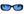 Darby Black Blue Polarized Sunglasses Front