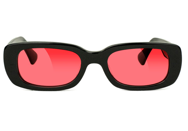 Darby Black Red Polarized Sunglasses Front