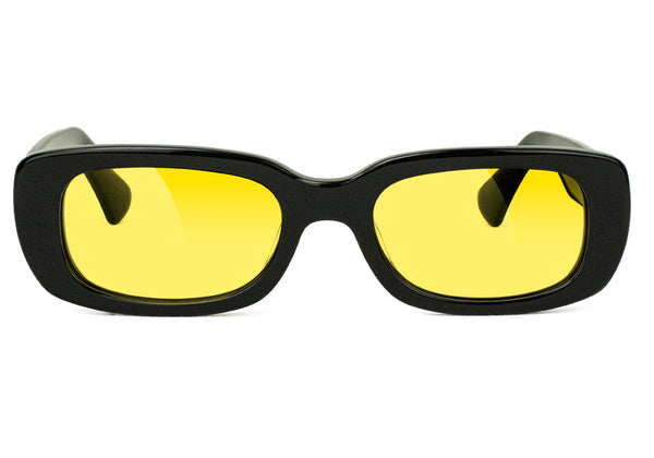 Darby Black Yellow Polarized Sunglasses Front