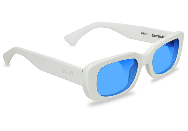 Darby White Blue Polarized Sunglasses