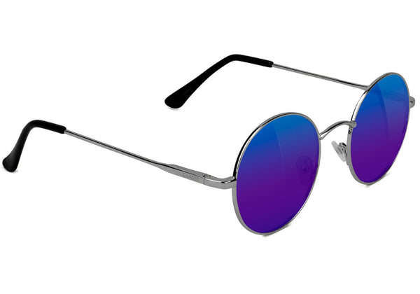Mayfair Silver Blue Mirror Polarized Sunglasses