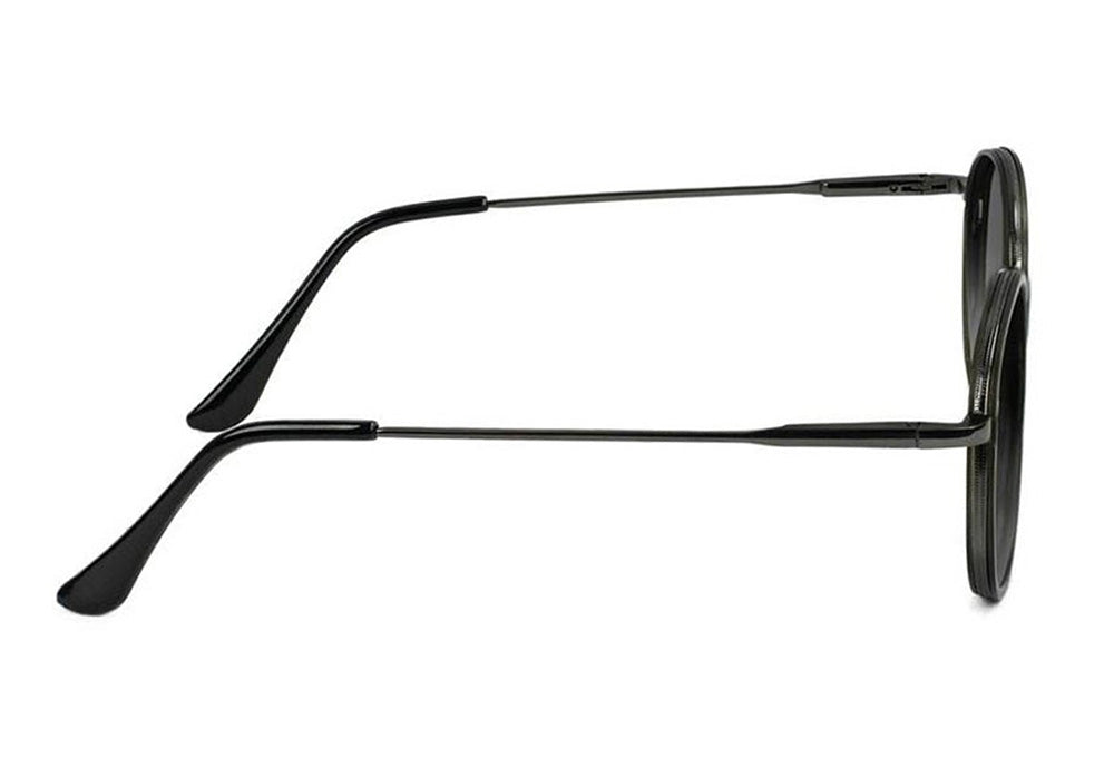 Lincoln Matte Black Polarized Sunglasses Side