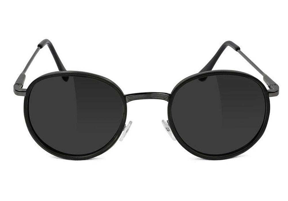 Lincoln Matte Black Polarized Sunglasses Front