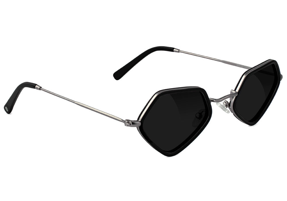 Loy Black Silver Polarized Sunglasses