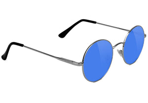 Mayfair Silver Blue Polarized Sunglasses