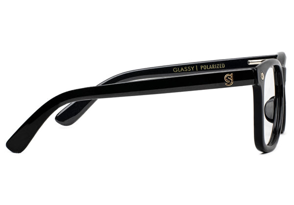 Mikemo Black Wayfarer Prescription Glasses Side
