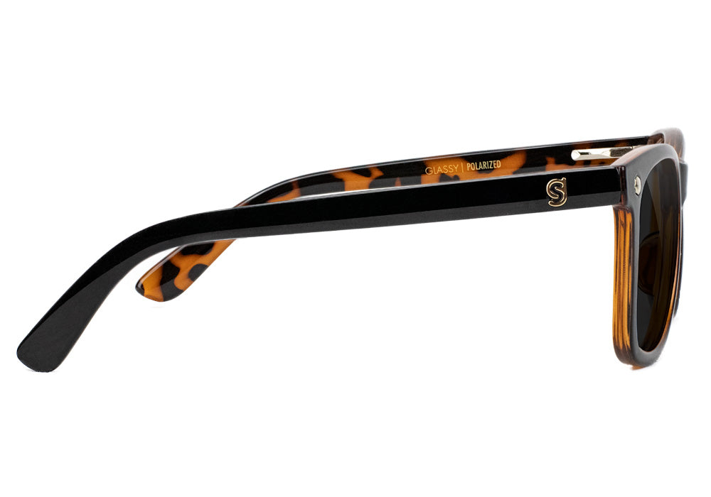 Mikemo Black Tortoise Polarized Sunglasses Side